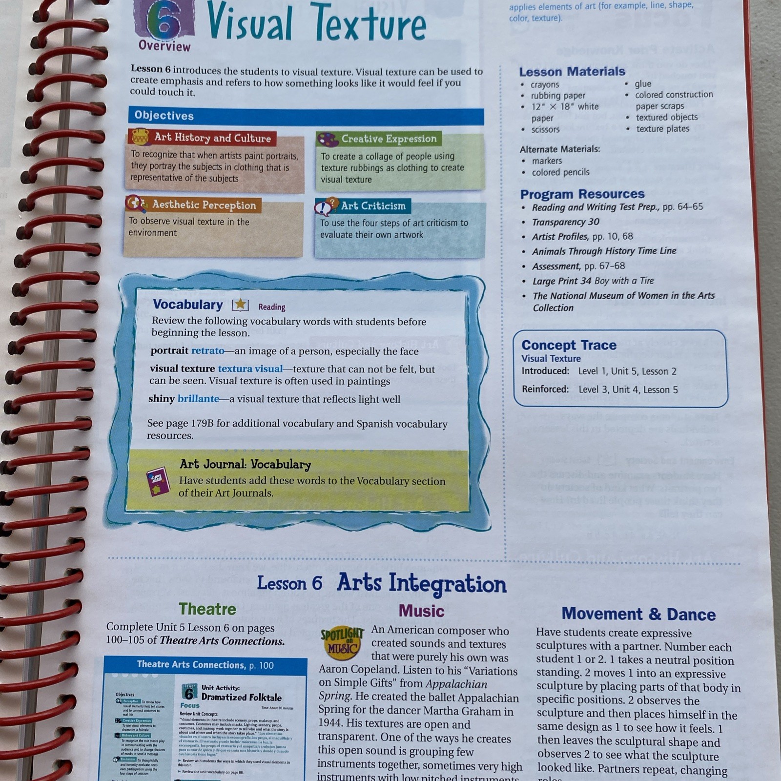 SRA Art Connections Teacher Edition Set Levels 1 2 3 & 5 Florida McGraw-Hill