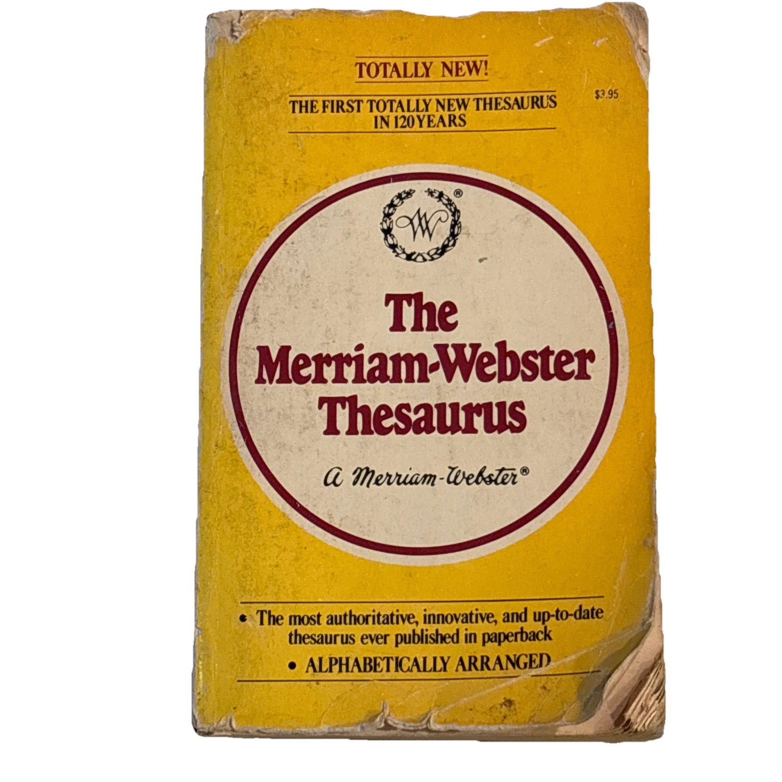 Merriam-Webster Thesaurus Paperback Book 1978 1st Pocket Books Printing