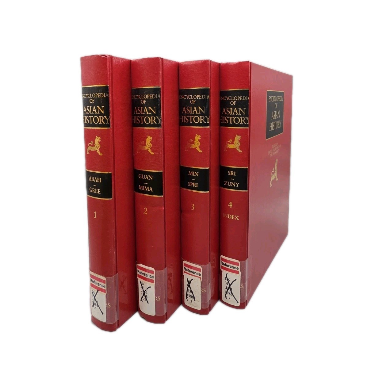 Encyclopedia of Asian History 4 Volumes by Ainslie Embree HC Asia Society