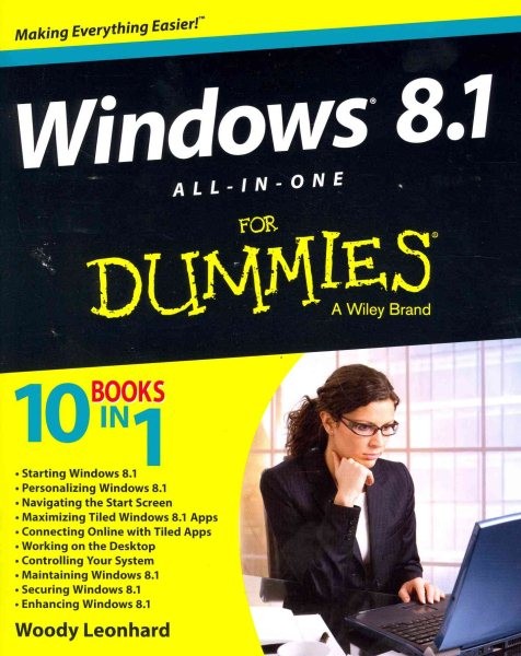 Windows 8.1 All-in-One for Dummies, Paperback by Leonhard, Woody, Brand New, …