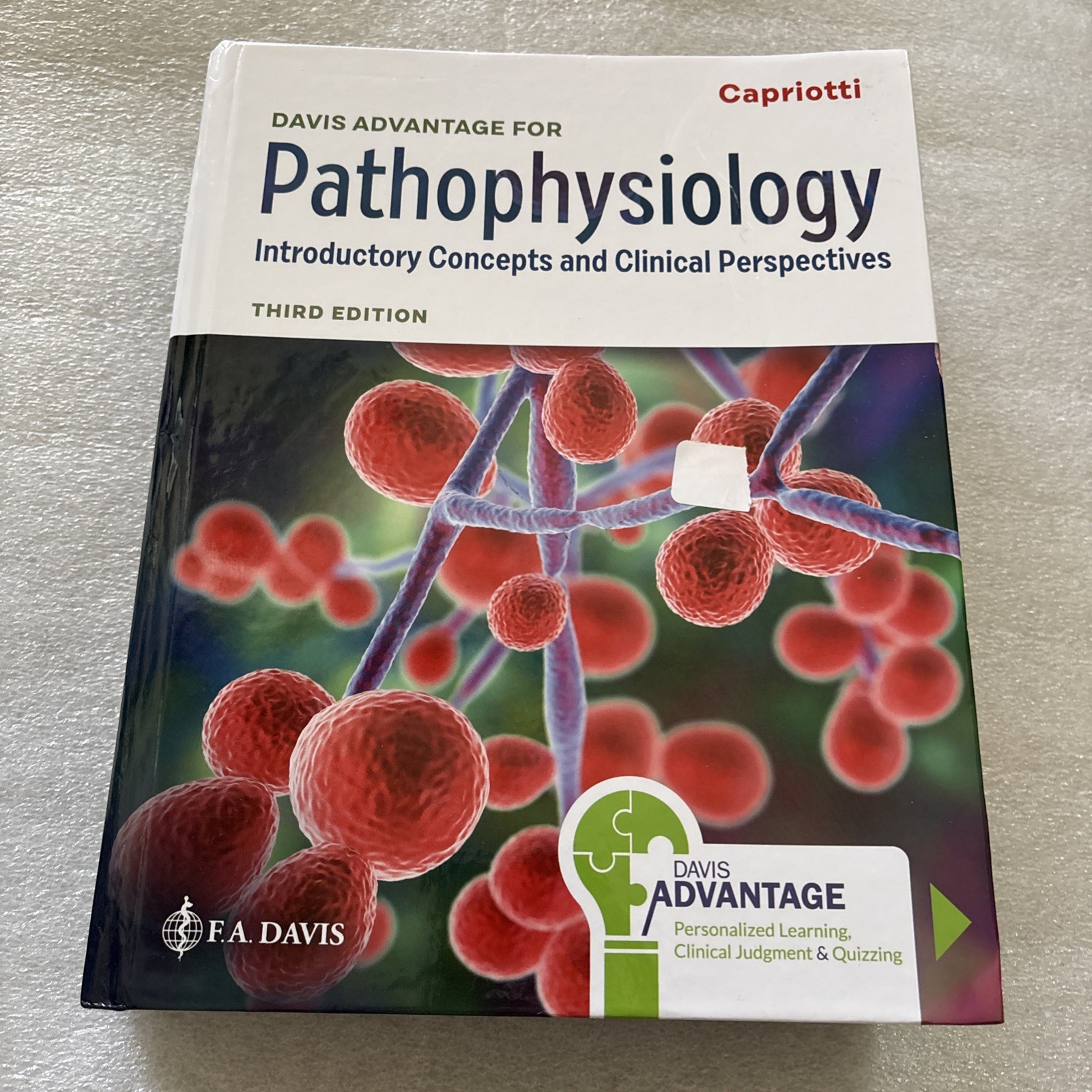 Davis Advantage for Pathophysiology 3rd Edition 2024 Capriotti HC (used code)