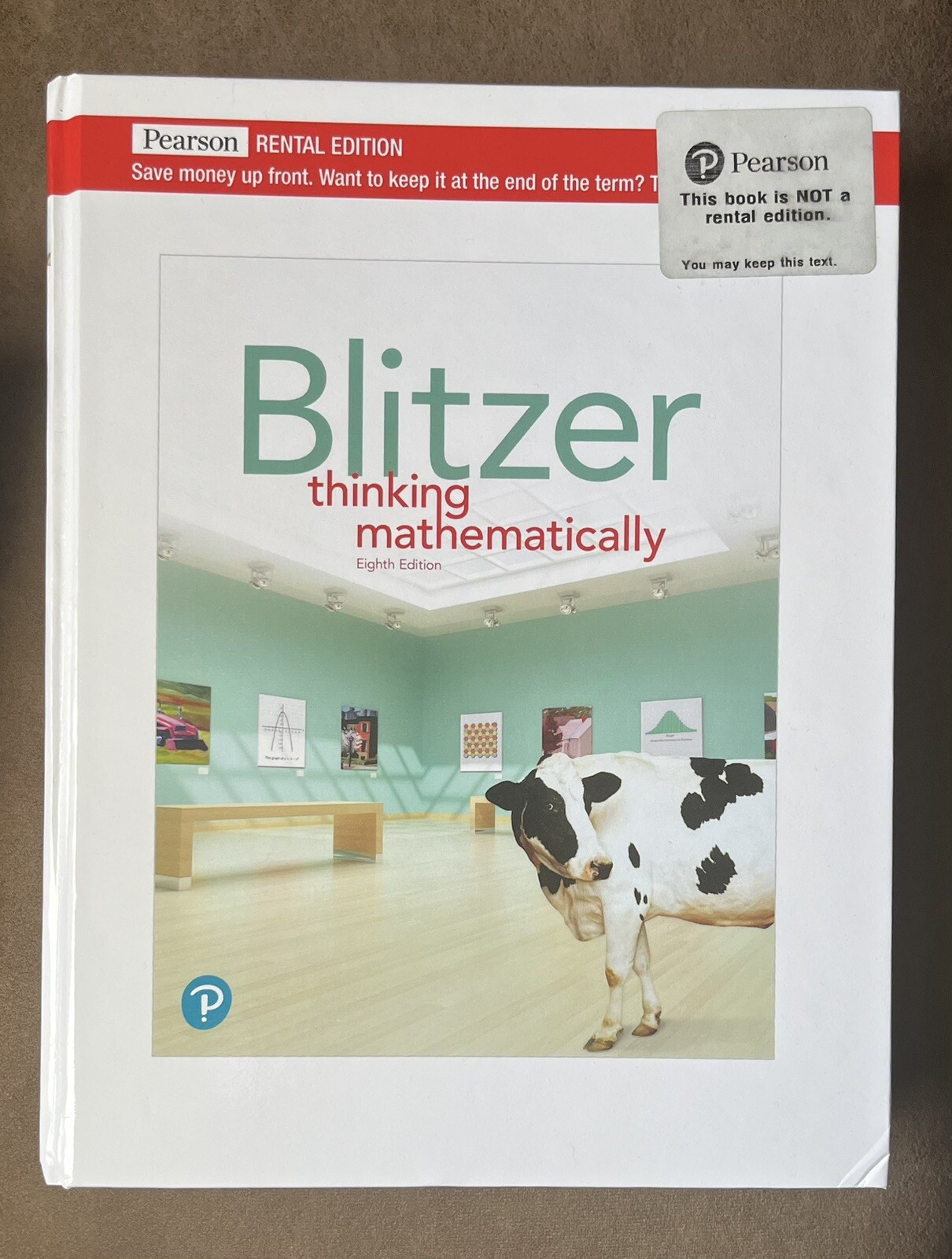 📚Thinking Mathematically RENTAL Hardcover 8th ed by Robert Blitzer – Very Good