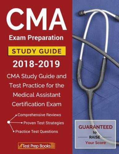 CMA Exam Preparation Study Guide 2018-20- 1628455098, paperback, Test Prep Books