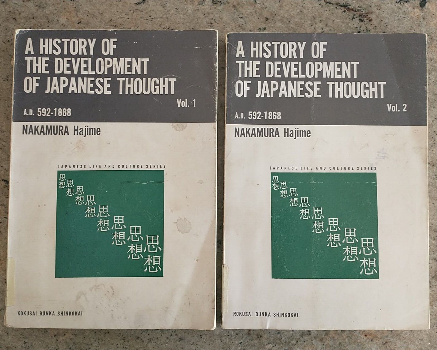 HISTORY OF THE DEVELOPMENT OF JAPANESE THOUGHT A.D. 592 – 1868 Nakamura Hajime