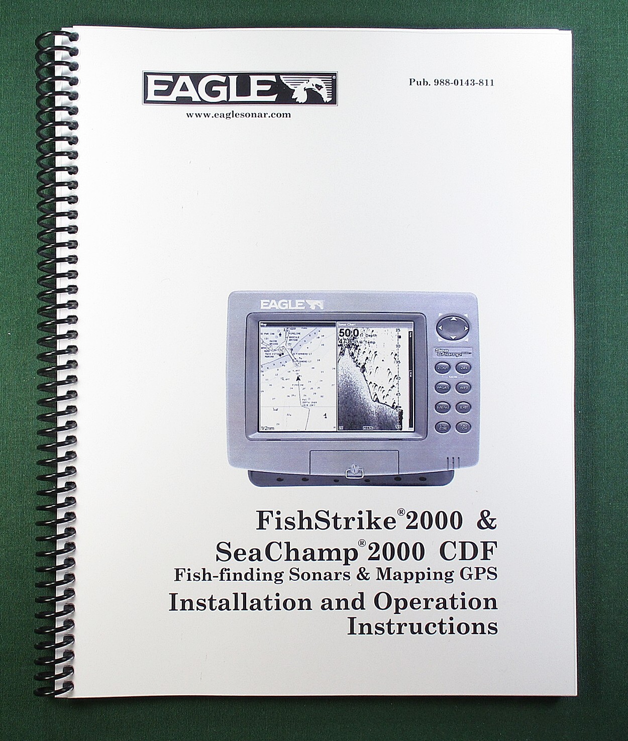Eagle FishStrike 2000 Instruction Manual: 200 Pages & Protective Covers!