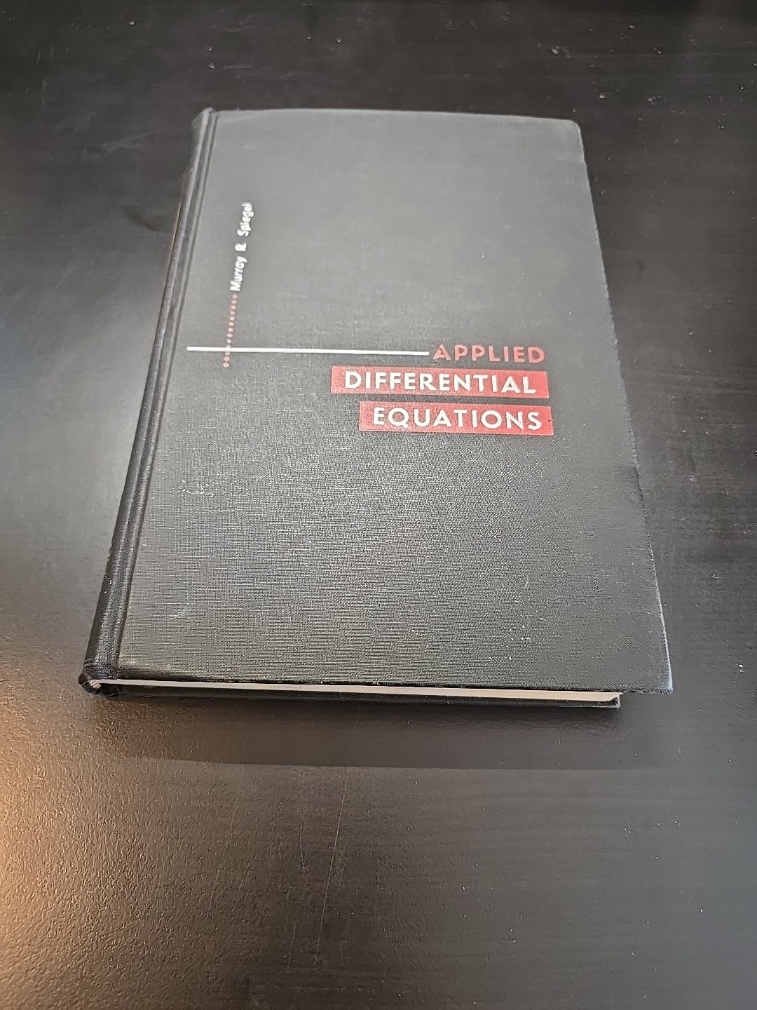Applied Differential Equations Murray R. Spiegel Math Textbook 1961