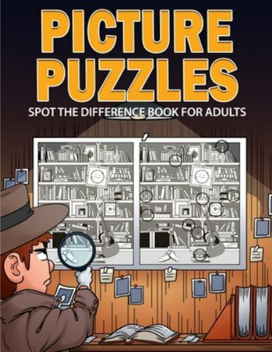 Picture Puzzles: Spot the Difference Book for Adults , Nest, Game , paperback ,