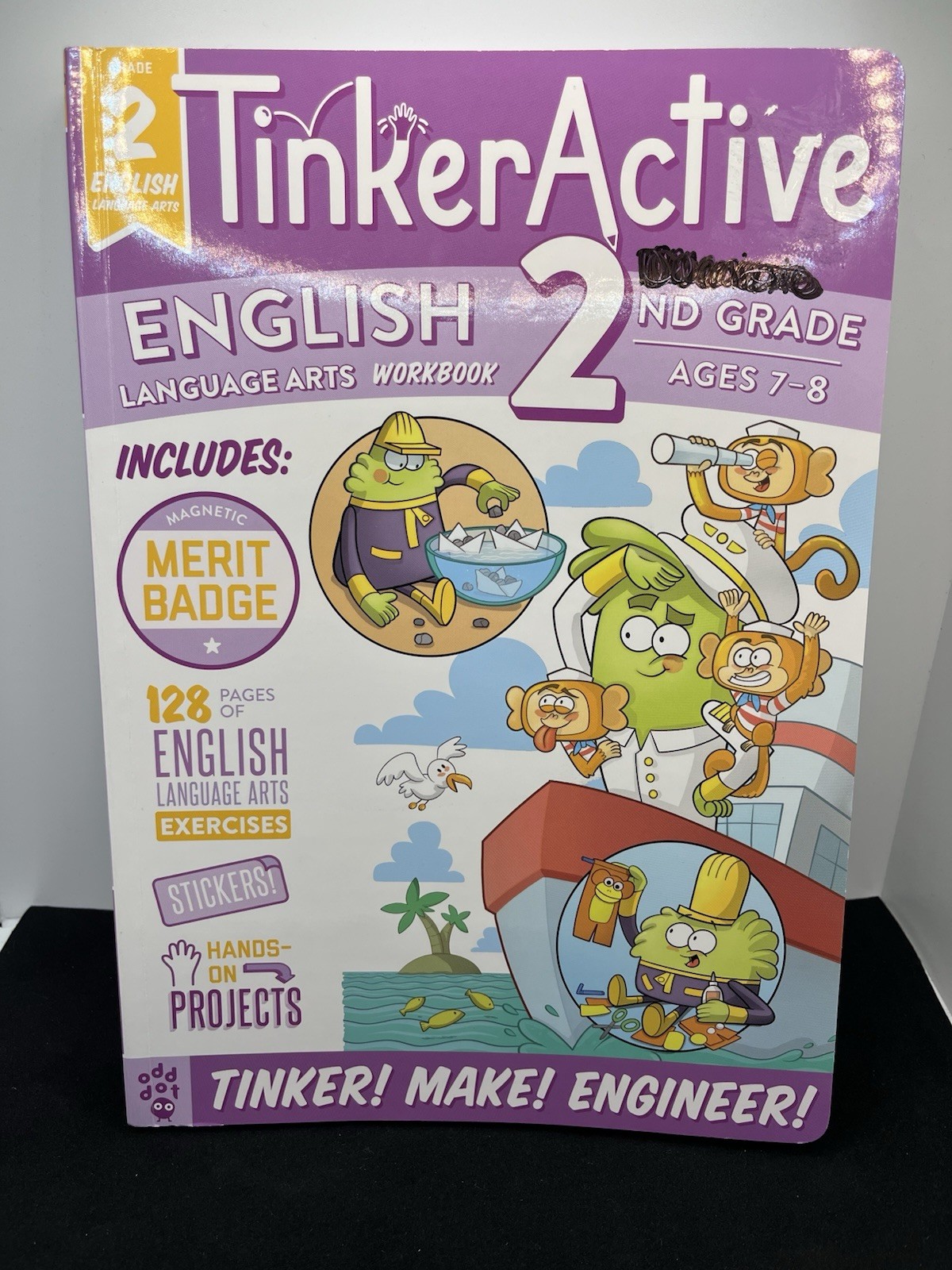 TinkerActive English 2nd Grade Ages 7-8 Workbook HOMESCHOOL
