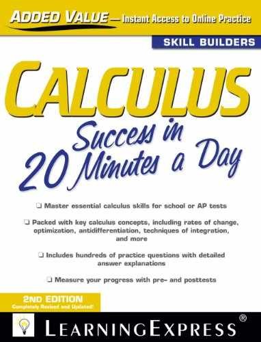Calculus Success in 20 – Paperback, by LearningExpress LLC Editors – Very Good