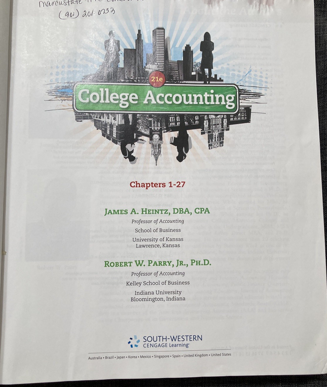 College Accounting 21e H&P Heintz & Parry Chapters 1-27 1120 Pages