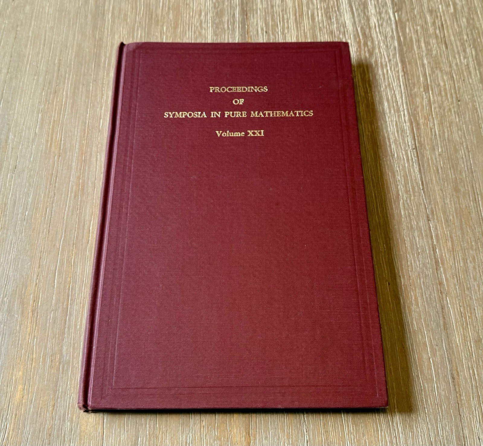Representation Theory of Finite Groups and Related Topics 1971/Pure Mathematics