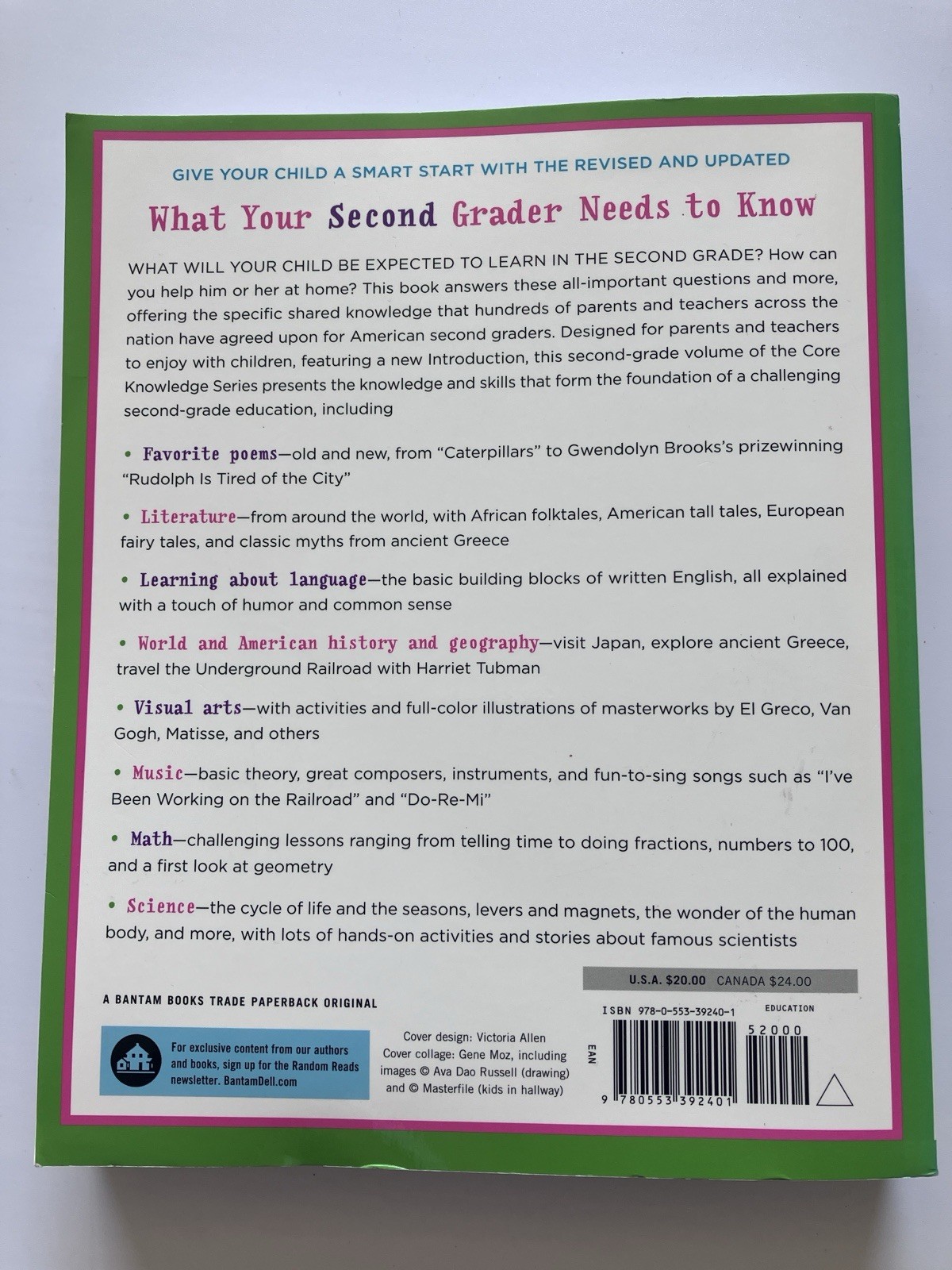 Core Knowledge What Your 1st & 2nd Grader Needs to Know E.D. Hirsch Book Lot