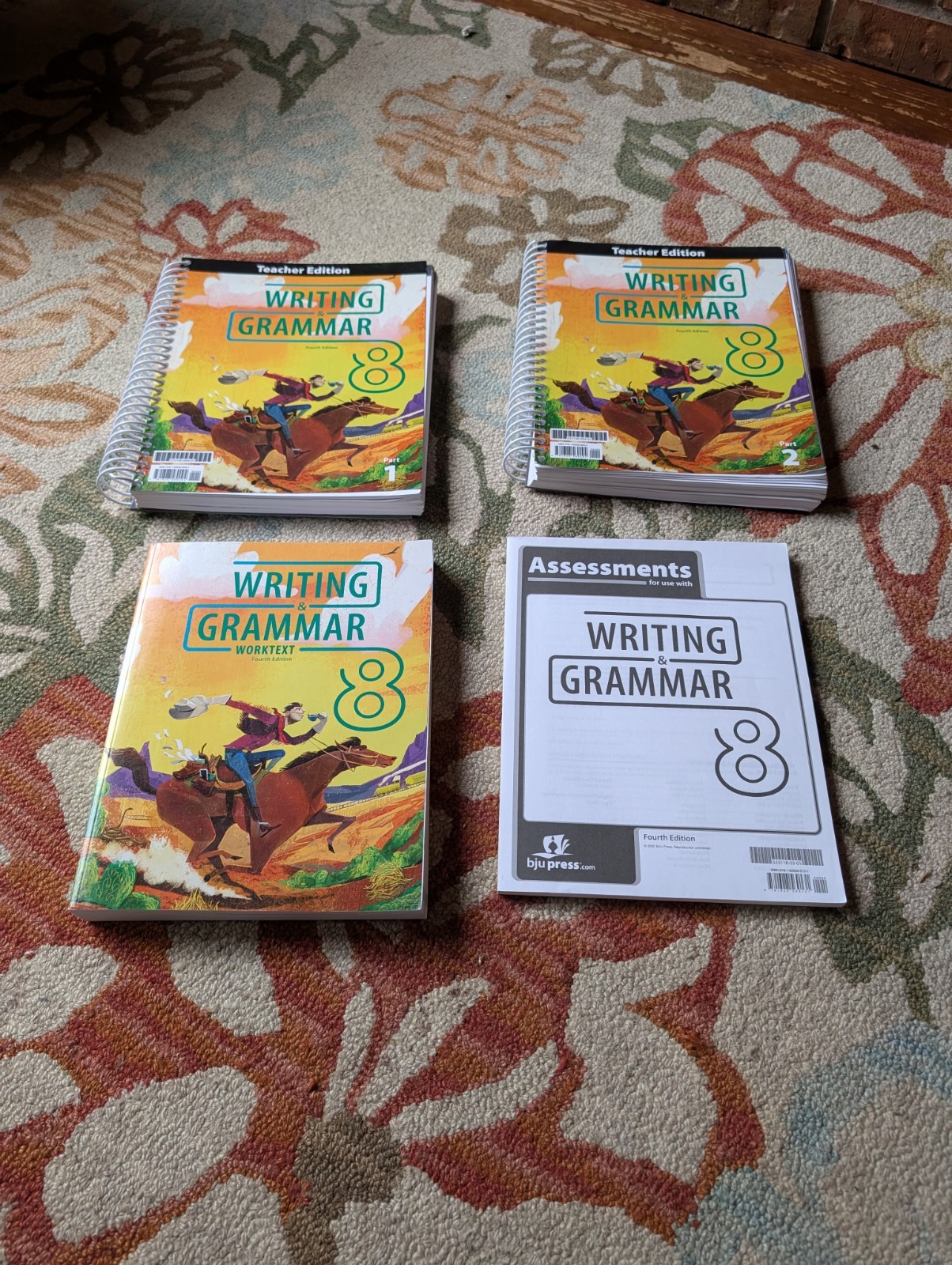 BJU Press Writing and Grammar 8 Teacher Editions & Student Worktext 4th Edition