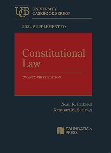 Constitutional Law, 21st, – Paperback, by Feldman Noah; Sullivan – Very Good