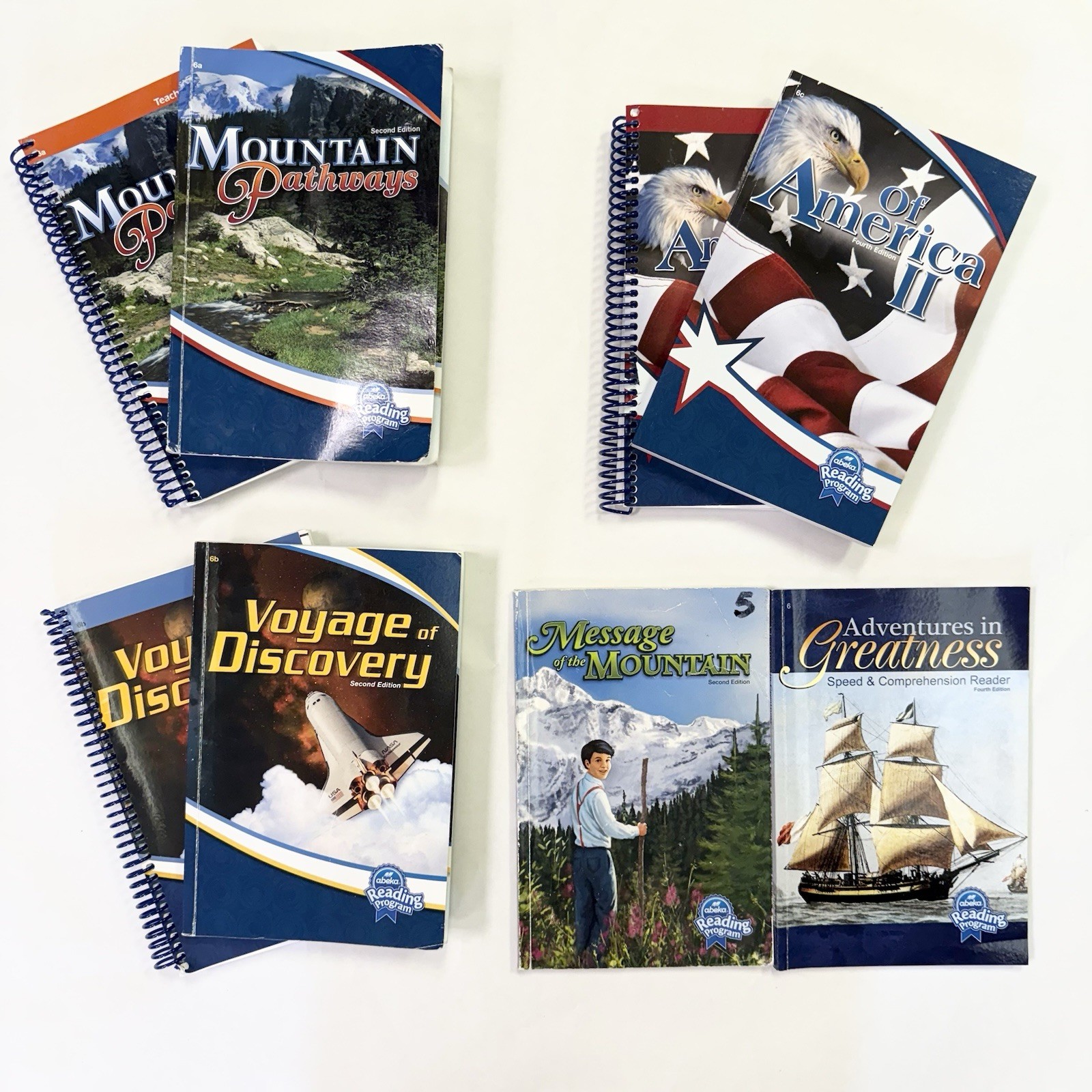 A Beka Reading 6 A, B, C Readers WITH Teacher’s Manuals Reading Comp 2nd Ed