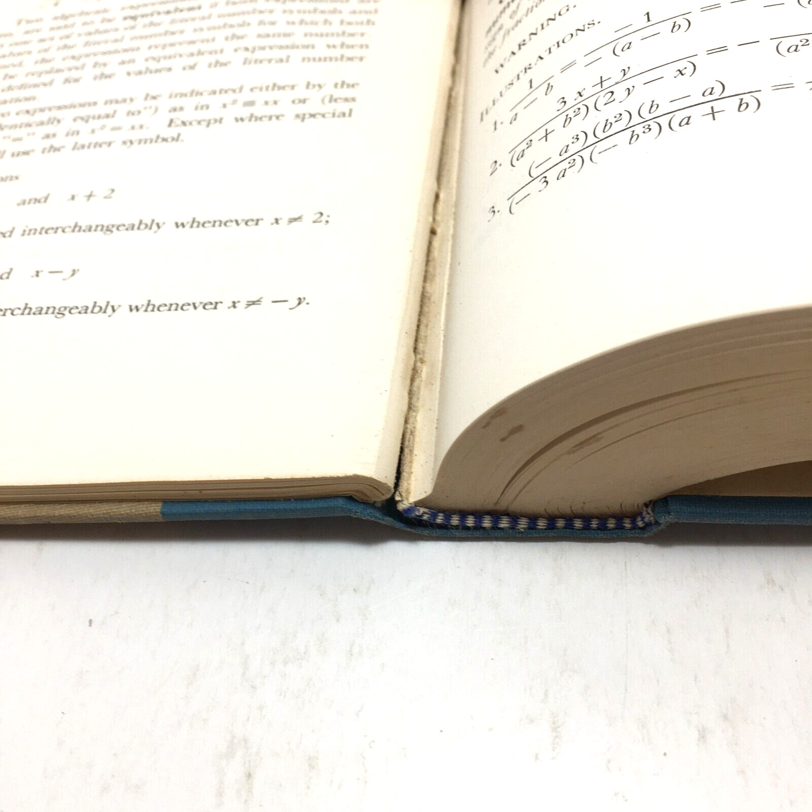 College Algebra by Rosenbach, Whitman, Meserve – 1958 hardcover book