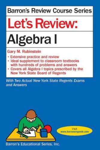 Let’s Review Algebra I (Let’s Review Series) – Paperback – GOOD