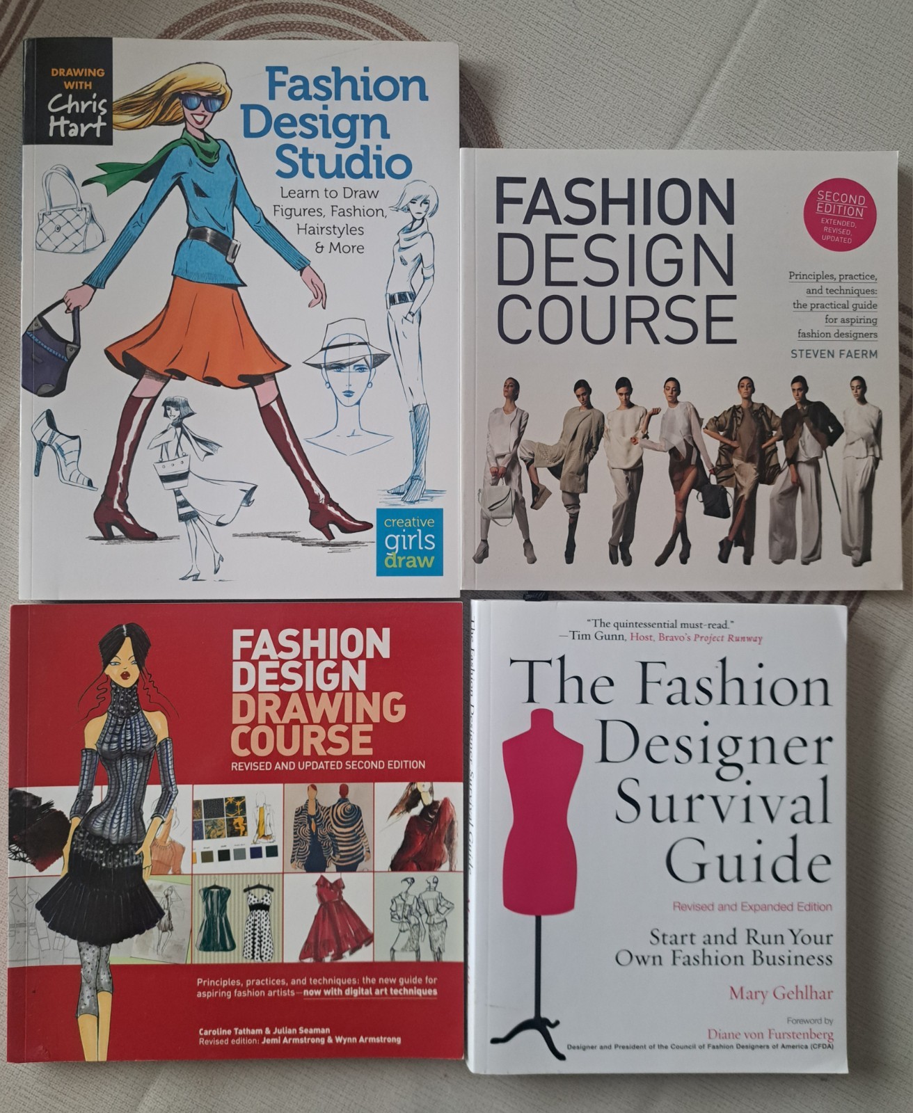 4 New Fashion Design Books (educational and with practical sketching guides)